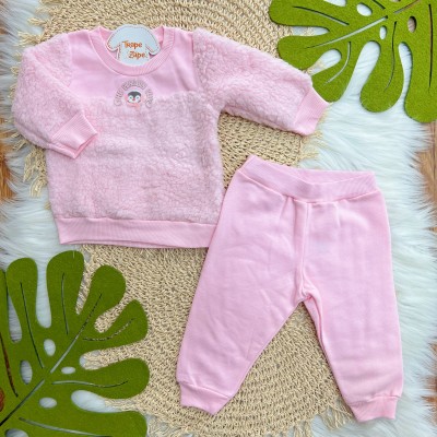 Conj. Casaco The Penguin Club e Calça de Moletom - Rosa